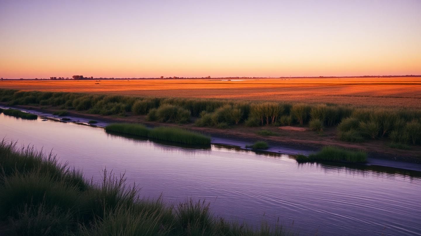 Wagga Wagga Murrumbidgee riverbank and country town