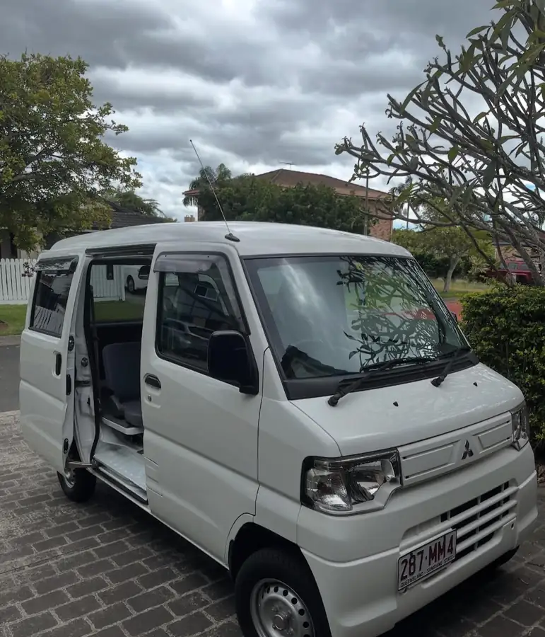 Customer's Mitsubishi work van financed through Simple Loans