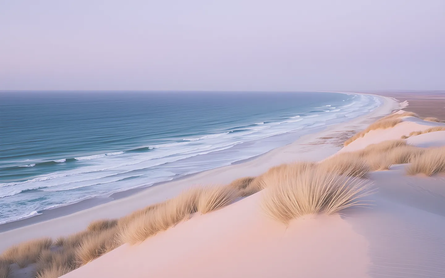Geraldton coastline with windswept dunes and blue ocean