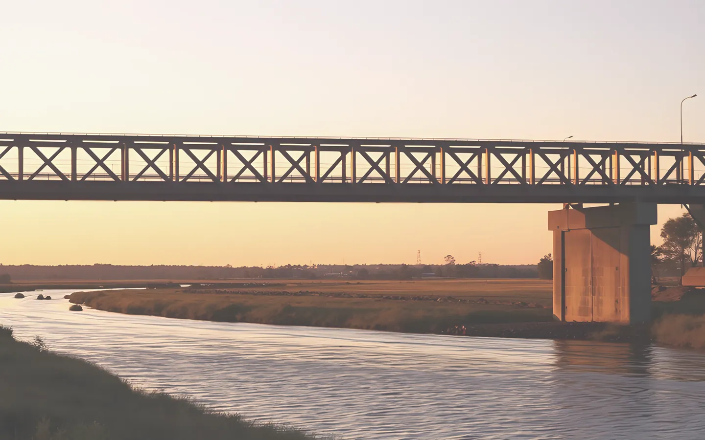 Rockhampton Fitzroy River bridge and cattle country